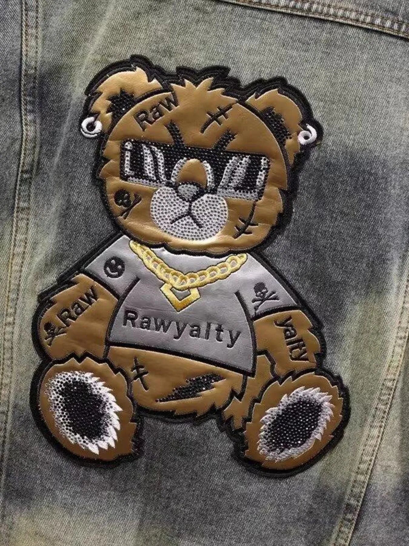 Men's Plus Size Button Up Long Sleeve Denim Jacket